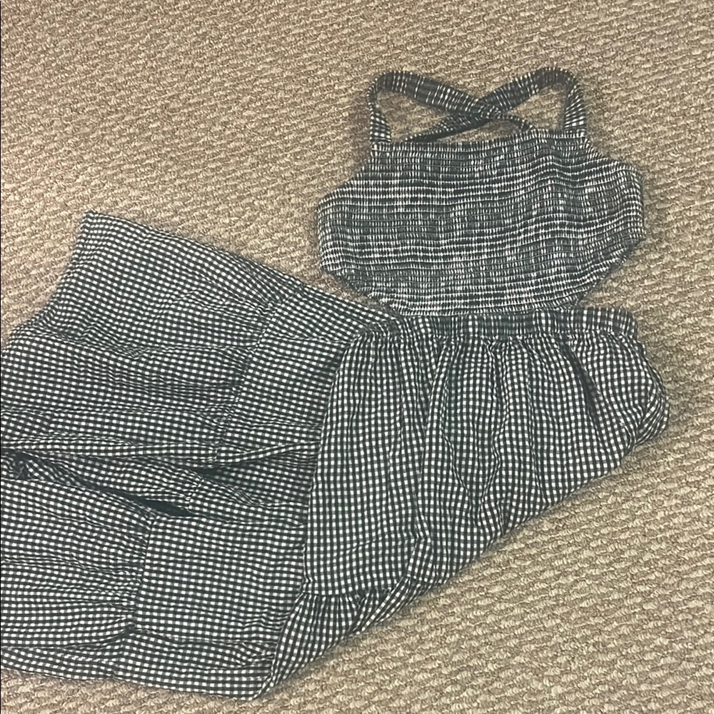 American Eagle Outfitters Black and White Maxi Dress